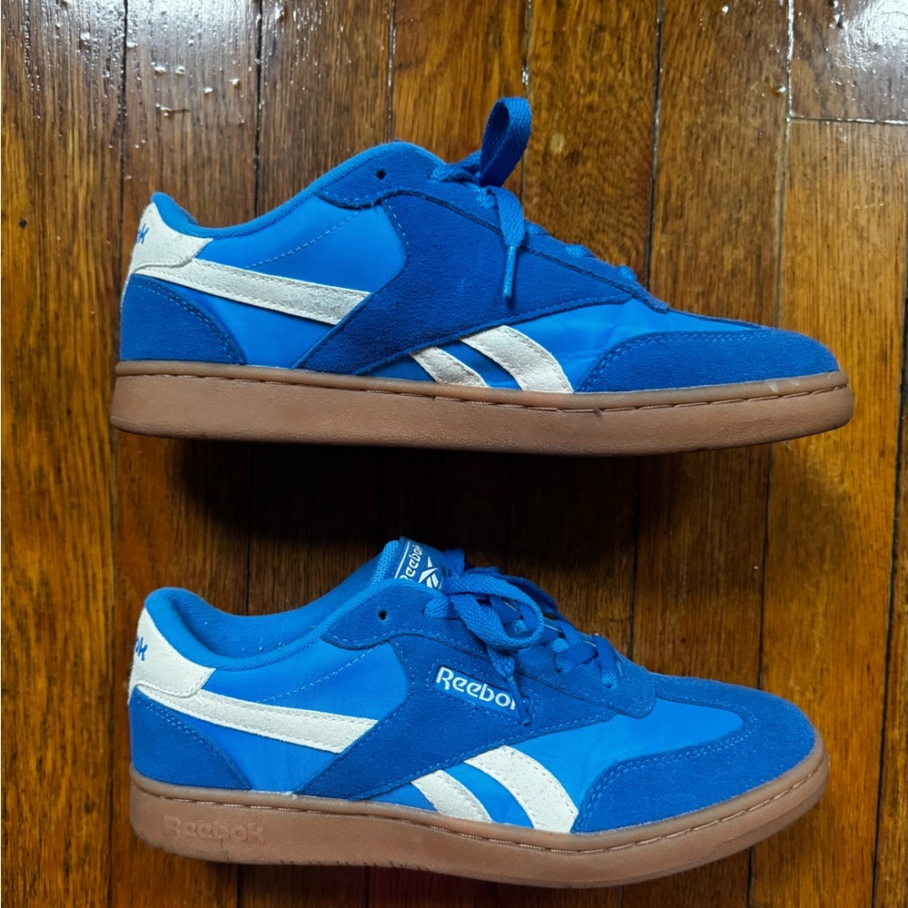 Reebok Kids Royal Blue and White Low-Top Sneakers